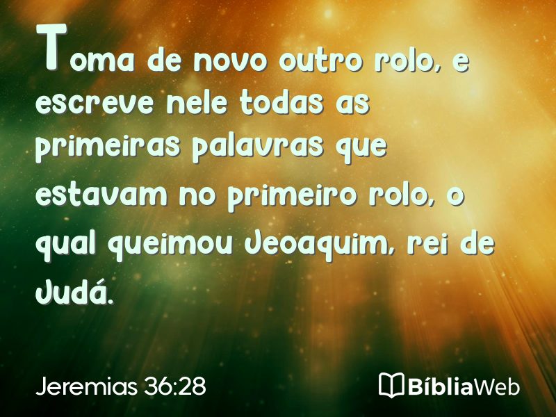 Jeremias 36:28 em imagem para compartilhar