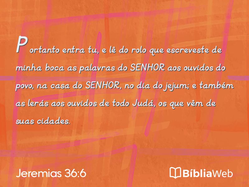 Jeremias 36:6 em imagem para compartilhar