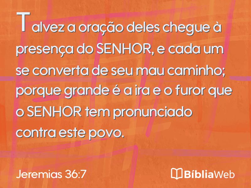 Jeremias 36:7 em imagem para compartilhar