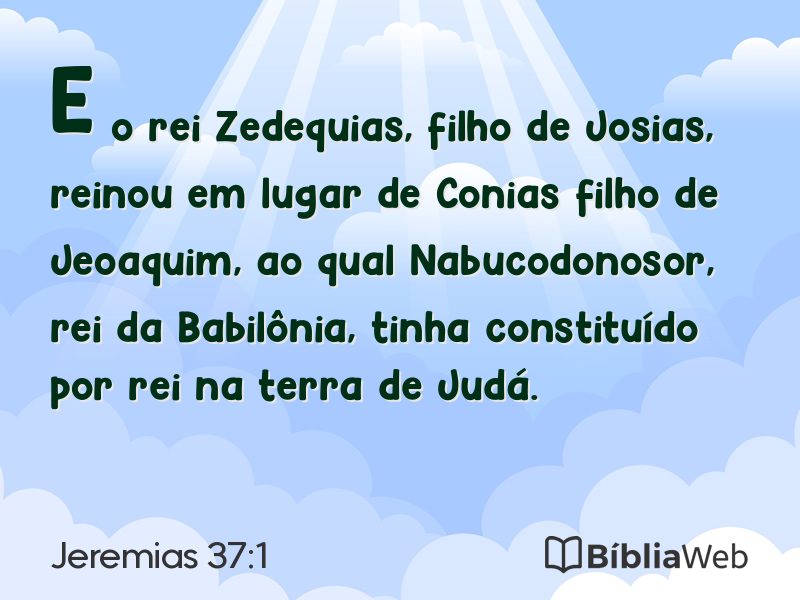 Jeremias 37:1 em imagem para compartilhar