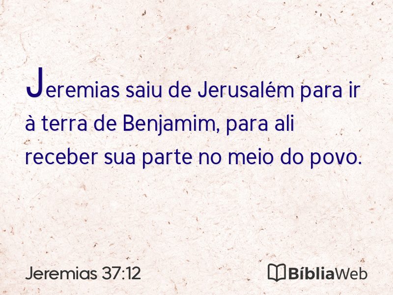 Jeremias 37:12 em imagem para compartilhar