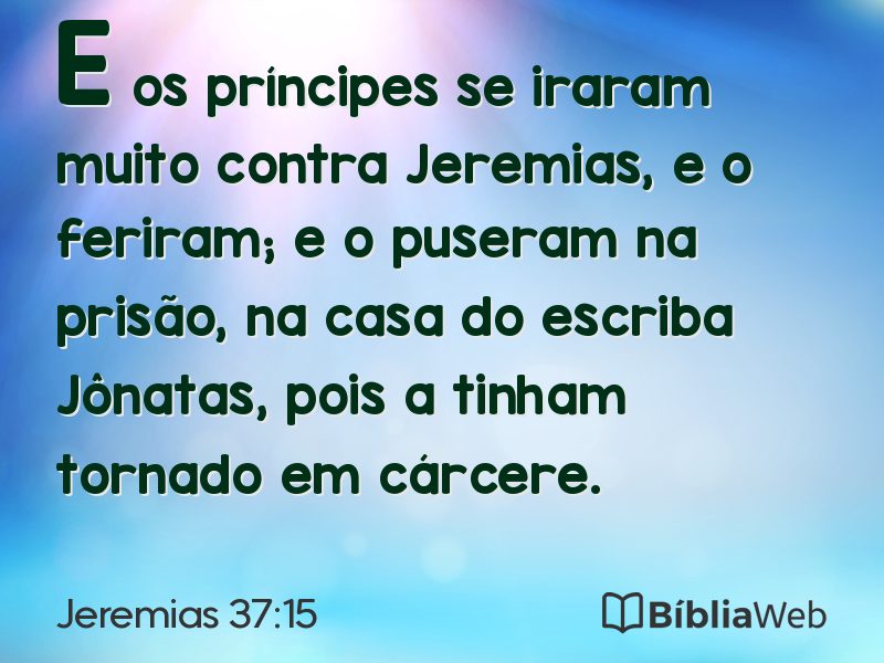 Jeremias 37:15 em imagem para compartilhar