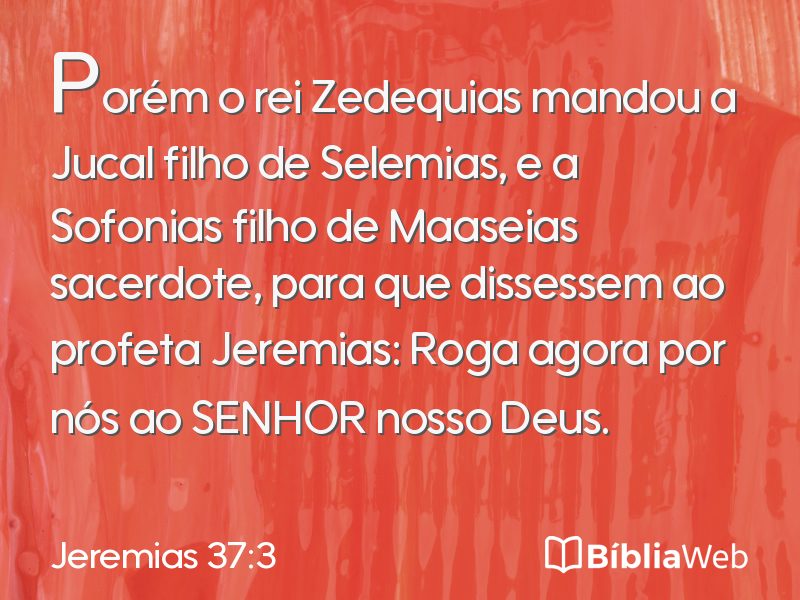 Jeremias 37:3 em imagem para compartilhar