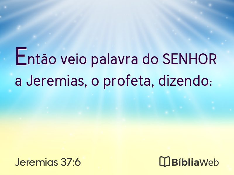 Jeremias 37:6 em imagem para compartilhar