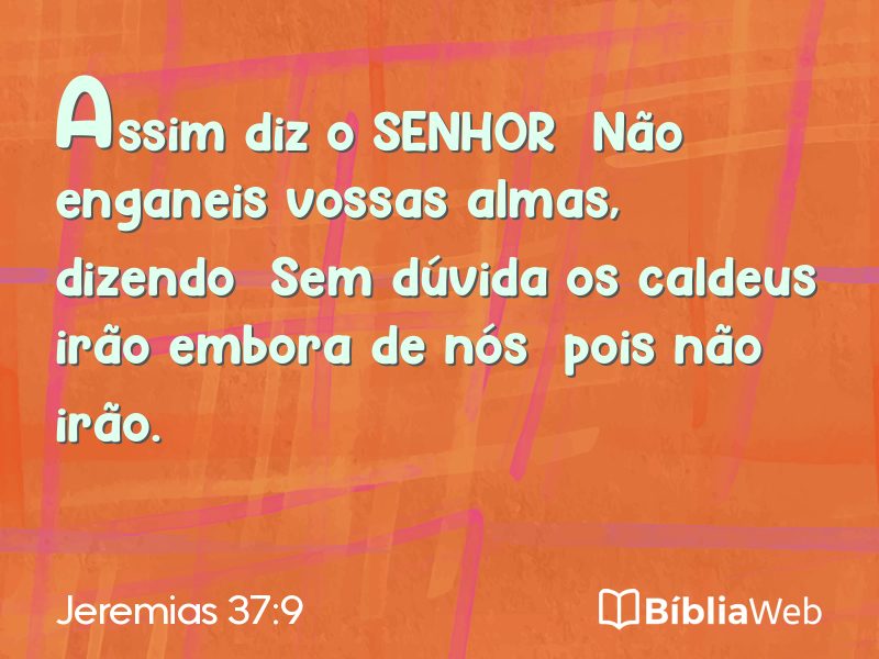 Jeremias 37:9 em imagem para compartilhar