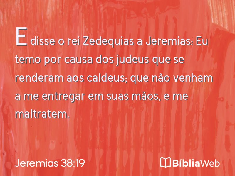 Jeremias 38:19 em imagem para compartilhar