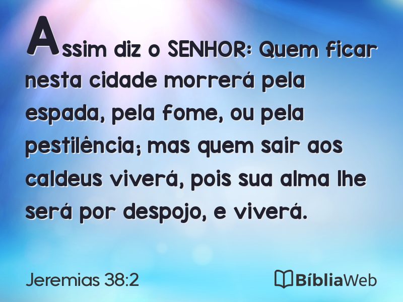 Jeremias 38:2 em imagem para compartilhar
