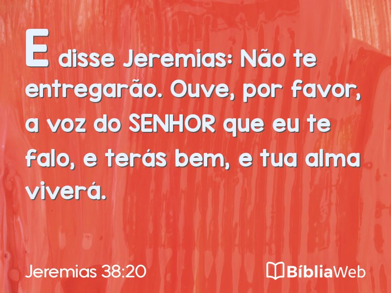 Jeremias 38:20 em imagem para compartilhar