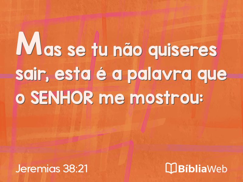 Jeremias 38:21 em imagem para compartilhar