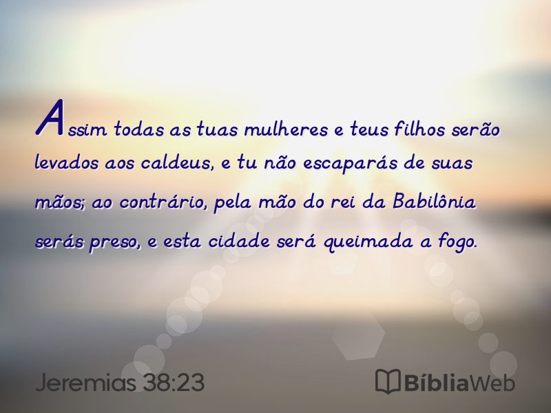 Jeremias 38:23 em imagem para compartilhar
