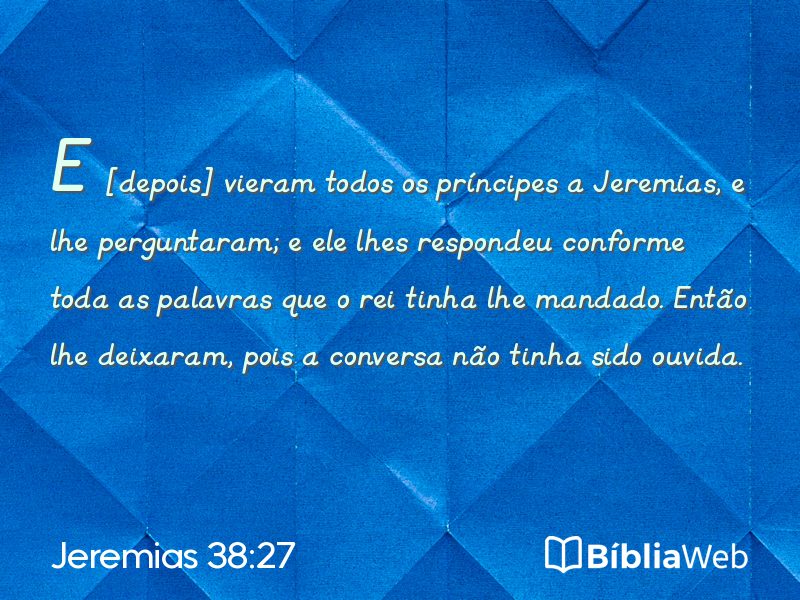 Jeremias 38:27 em imagem para compartilhar