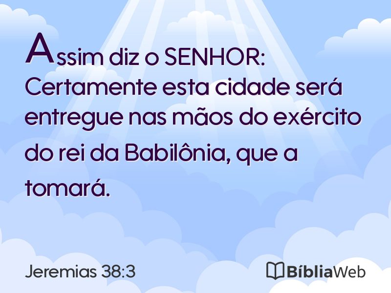 Jeremias 38:3 em imagem para compartilhar
