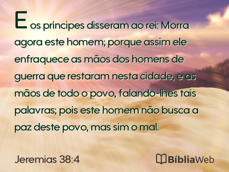 Jeremias 38:4 em imagem para compartilhar