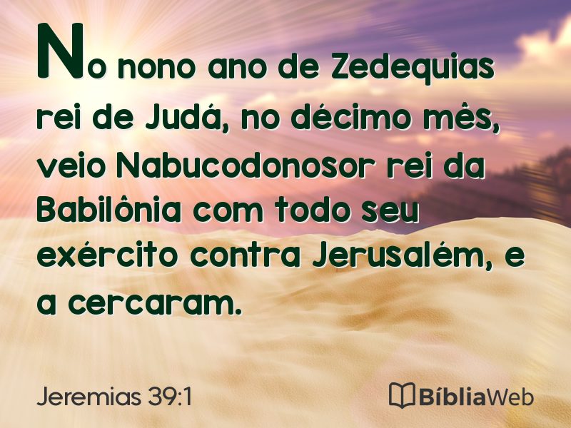 Jeremias 39:1 em imagem para compartilhar