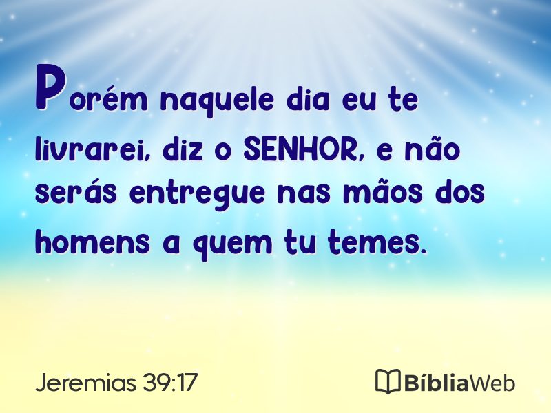 Jeremias 39:17 em imagem para compartilhar