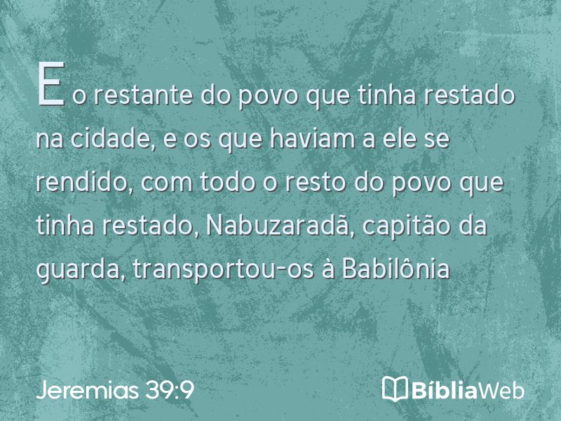 Jeremias 39:9 em imagem para compartilhar