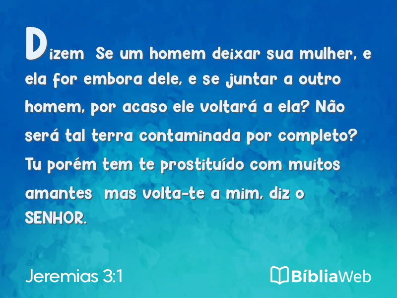 Jeremias 3:1 em imagem para compartilhar