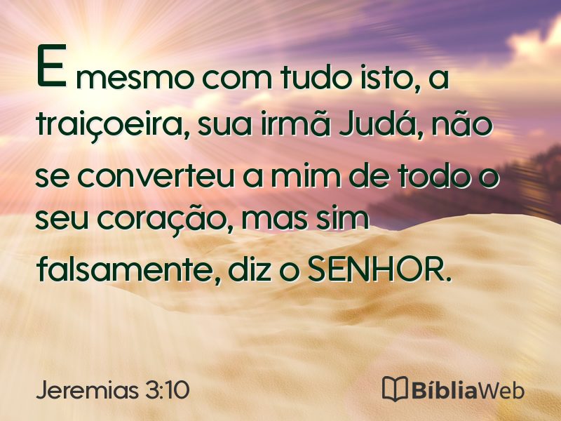 Jeremias 3:10 em imagem para compartilhar