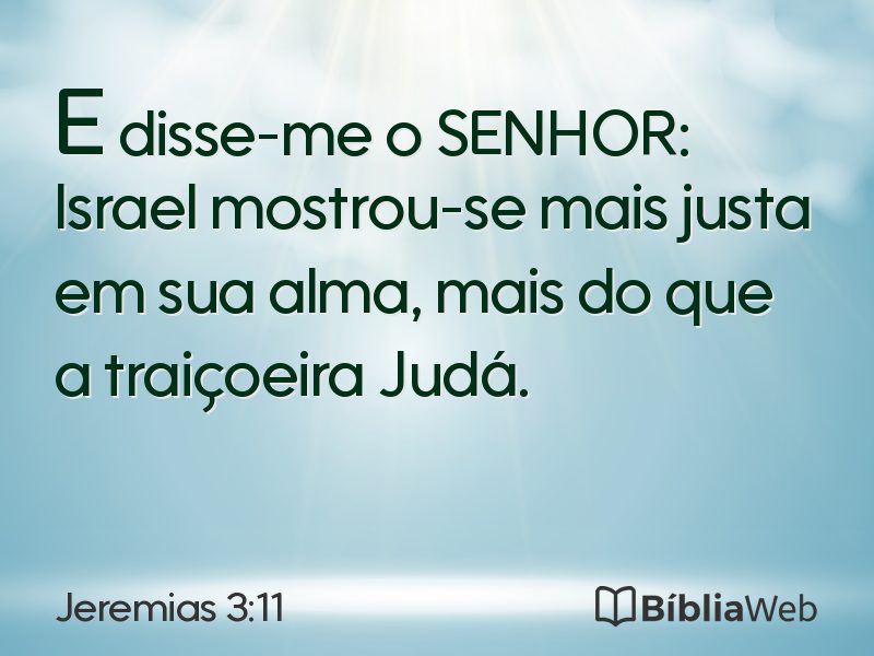 Jeremias 3:11 em imagem para compartilhar