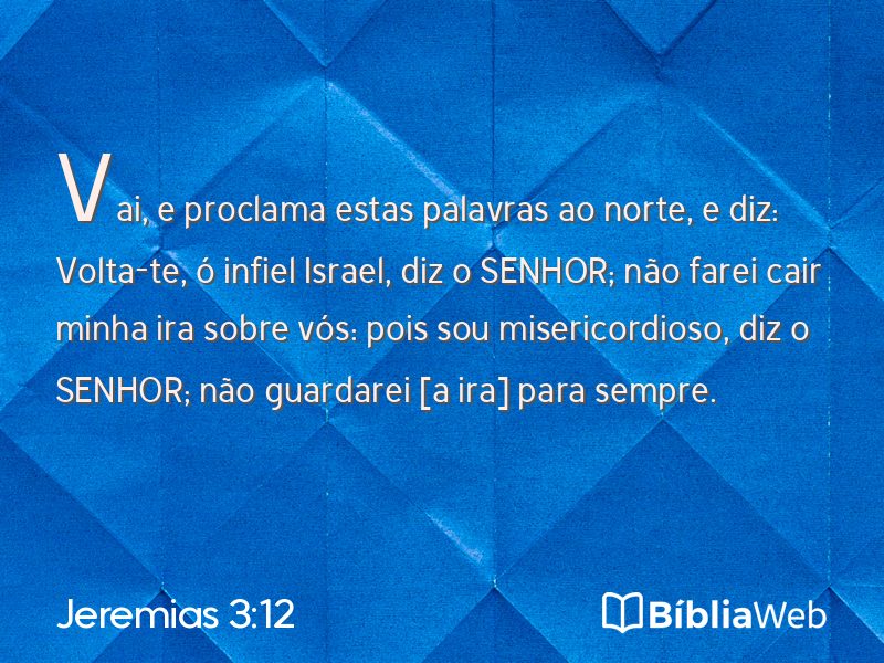 Jeremias 3:12 em imagem para compartilhar