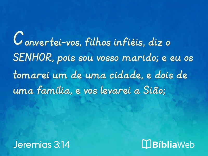 Jeremias 3:14 em imagem para compartilhar