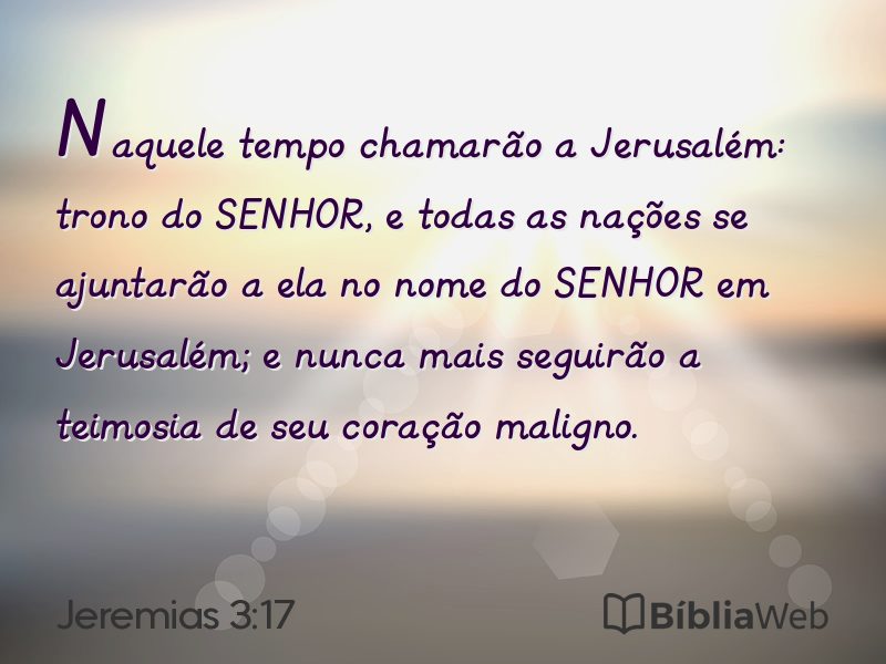 Jeremias 3:17 em imagem para compartilhar