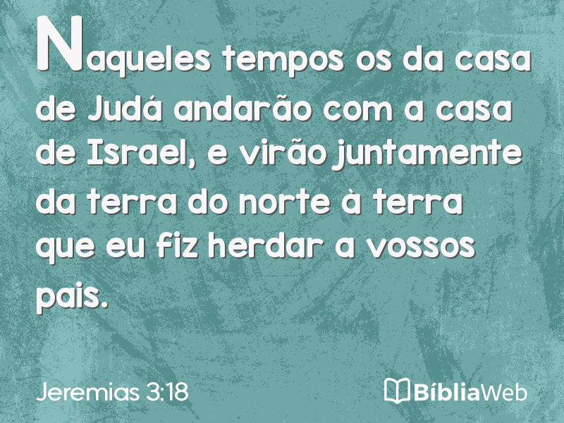 Jeremias 3:18 em imagem para compartilhar