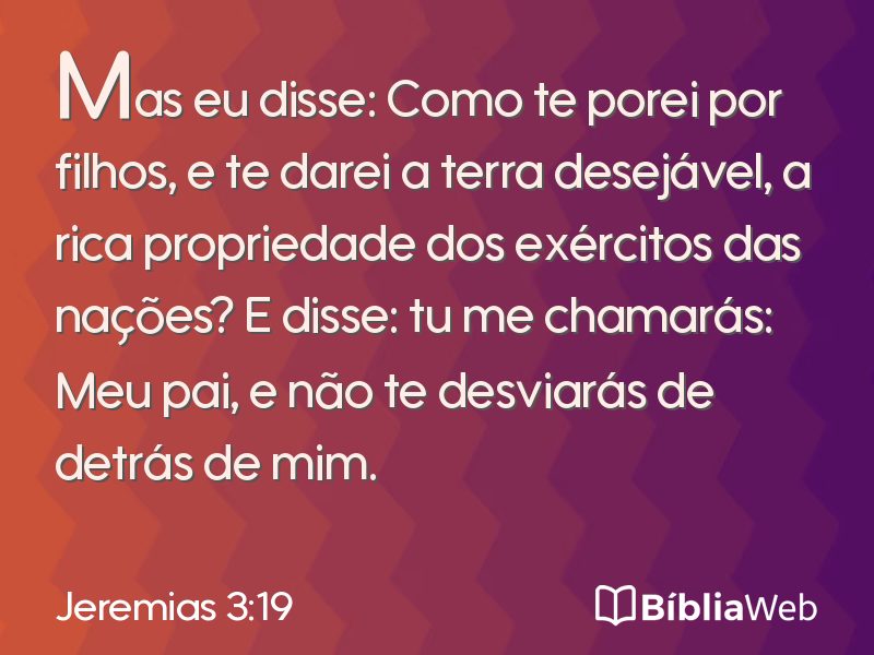 Jeremias 3:19 em imagem para compartilhar
