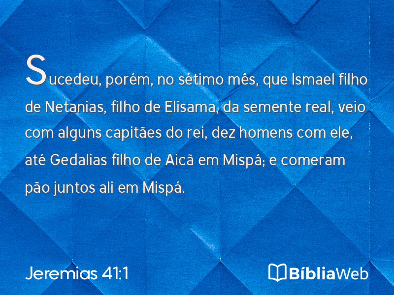 Jeremias 41:1 em imagem para compartilhar