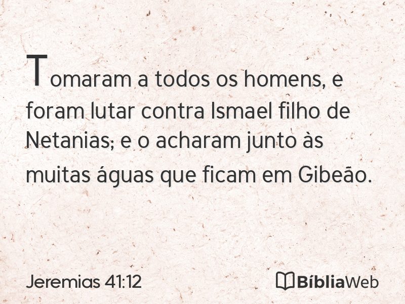 Jeremias 41:12 em imagem para compartilhar