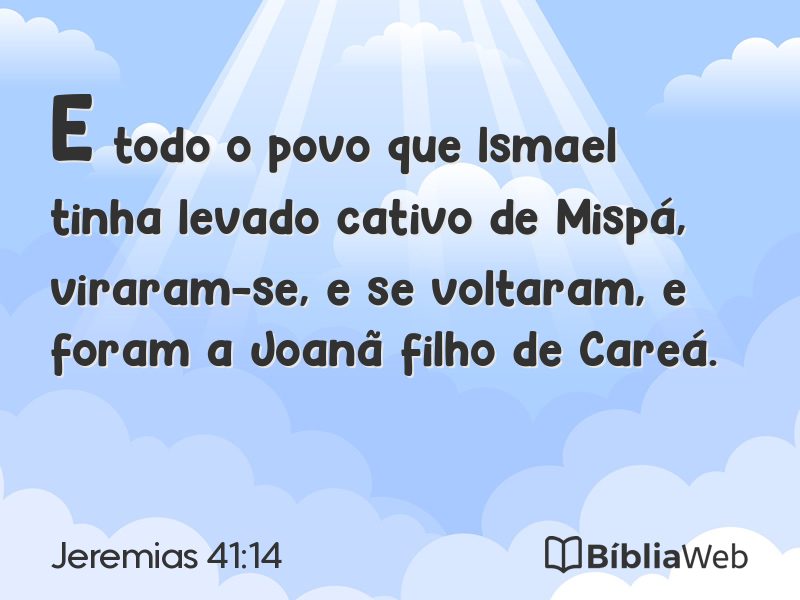Jeremias 41:14 em imagem para compartilhar