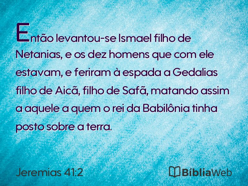 Jeremias 41:2 em imagem para compartilhar