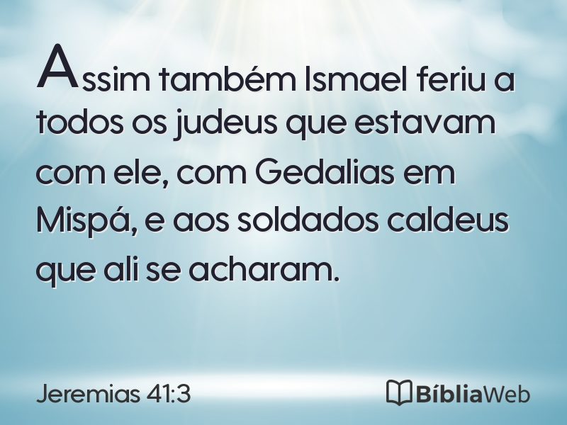 Jeremias 41:3 em imagem para compartilhar