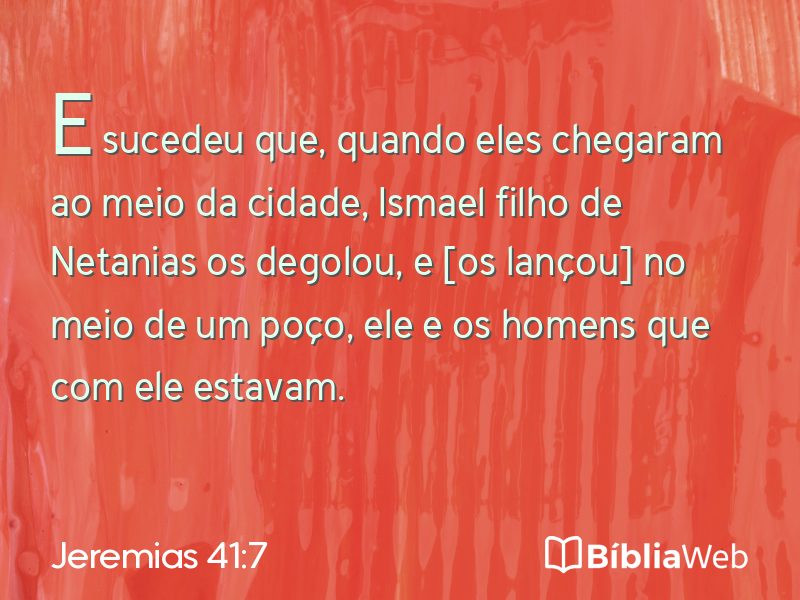 Jeremias 41:7 em imagem para compartilhar