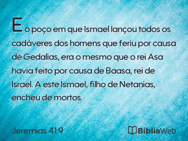 Jeremias 41:9 em imagem para compartilhar