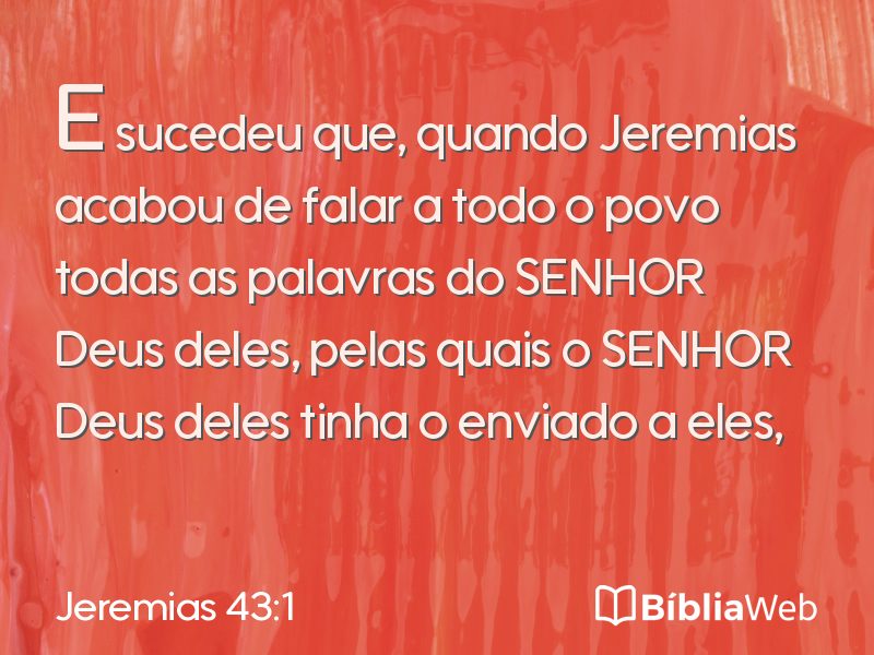 Jeremias 43:1 em imagem para compartilhar