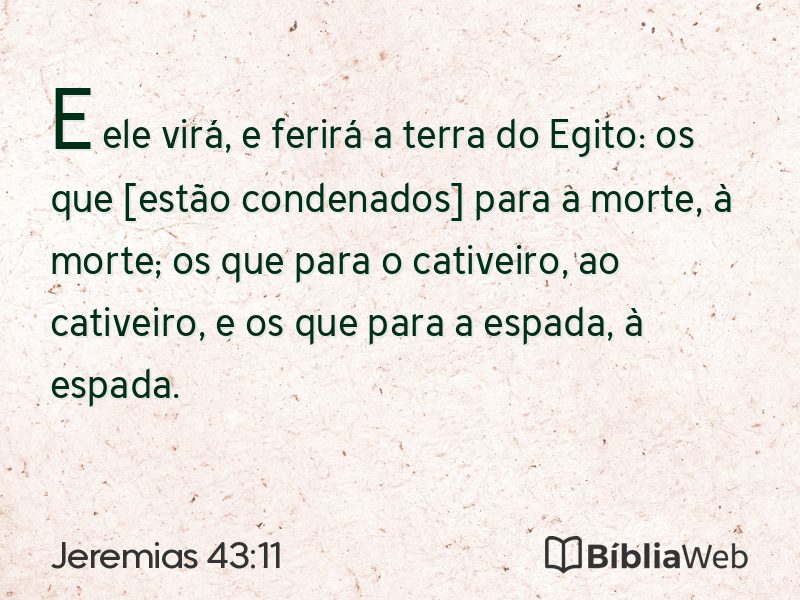 Jeremias 43:11 em imagem para compartilhar