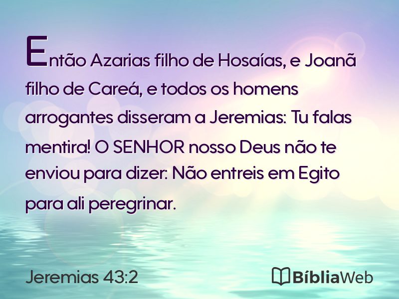 Jeremias 43:2 em imagem para compartilhar