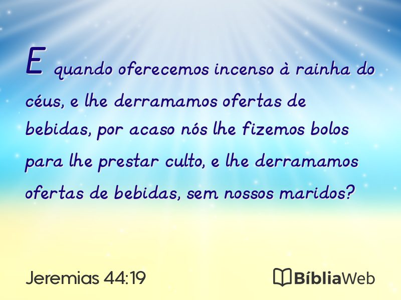 Jeremias 44:19 em imagem para compartilhar