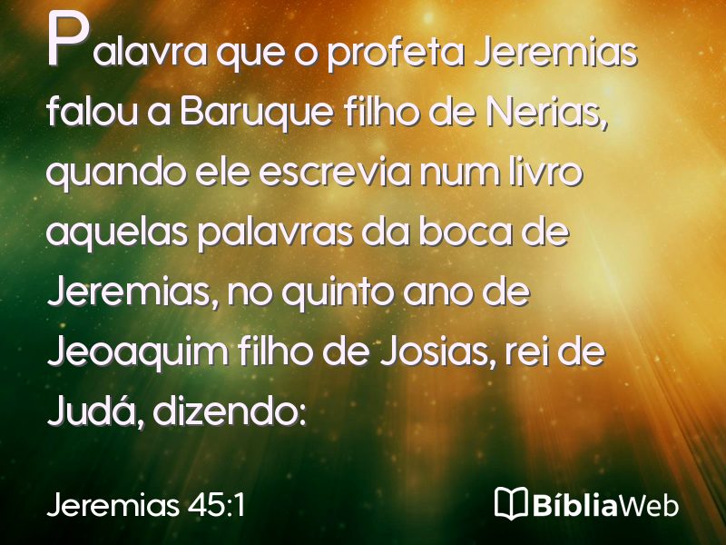 Jeremias 45:1 em imagem para compartilhar