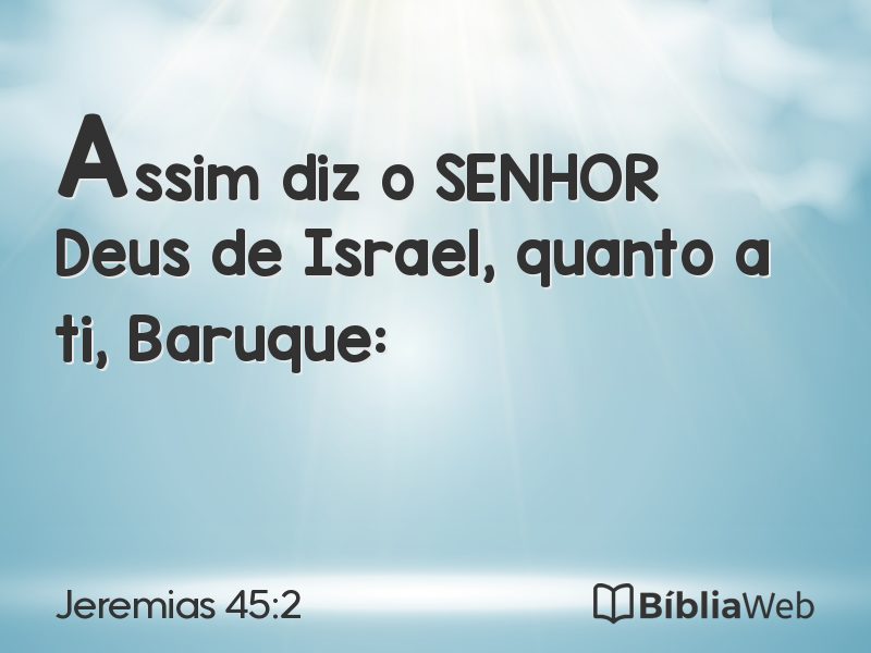 Jeremias 45:2 em imagem para compartilhar