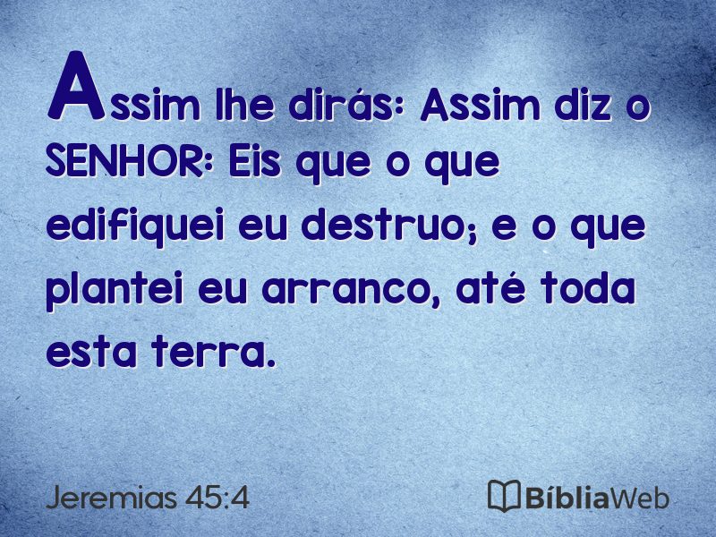 Jeremias 45:4 em imagem para compartilhar