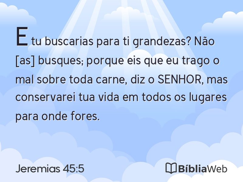 Jeremias 45:5 em imagem para compartilhar