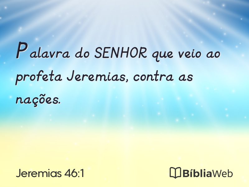 Jeremias 46:1 em imagem para compartilhar
