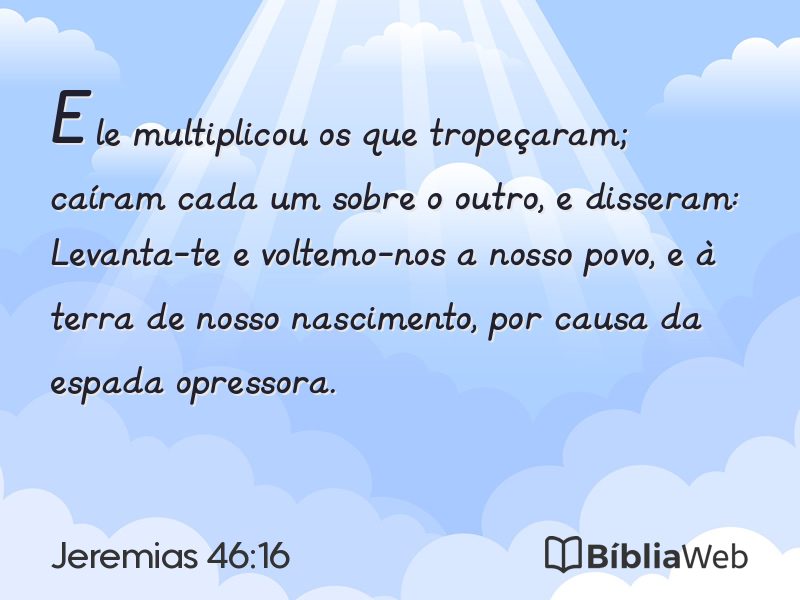 Jeremias 46:16 em imagem para compartilhar