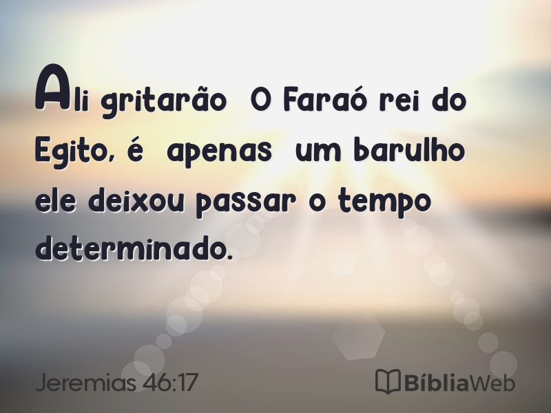 Jeremias 46:17 em imagem para compartilhar