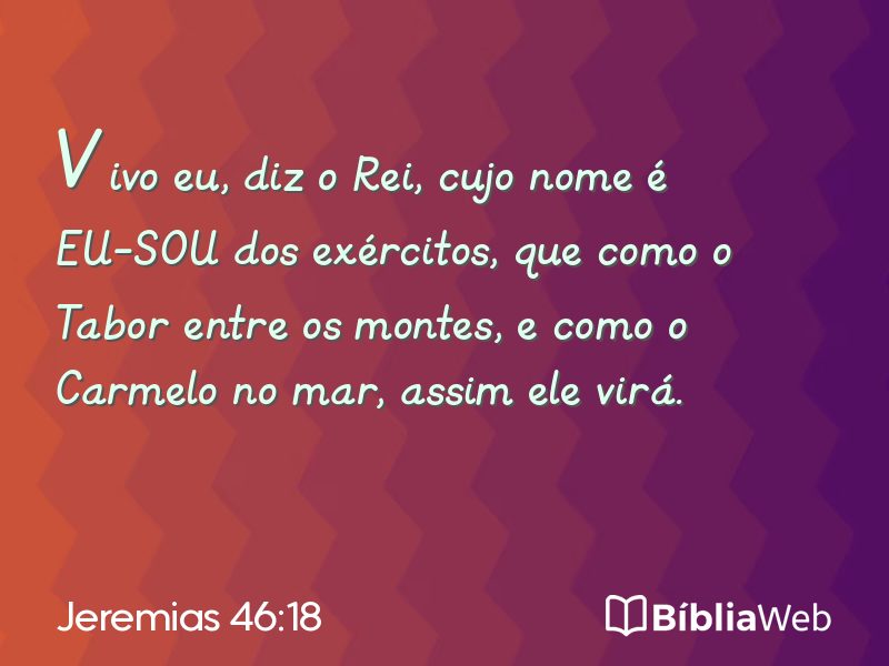 Jeremias 46:18 em imagem para compartilhar