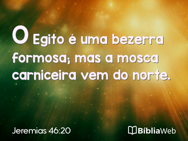 Jeremias 46:20 em imagem para compartilhar