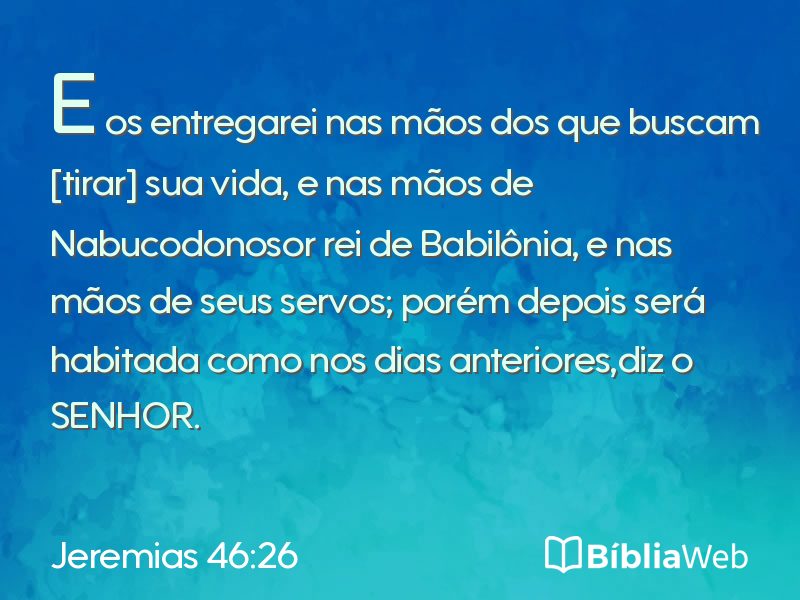 Jeremias 46:26 em imagem para compartilhar