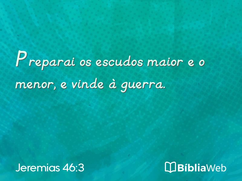 Jeremias 46:3 em imagem para compartilhar